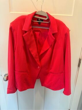 Torrid Hot Pink Textured Single Button Blazer Jacket Plus Size 3 22/24